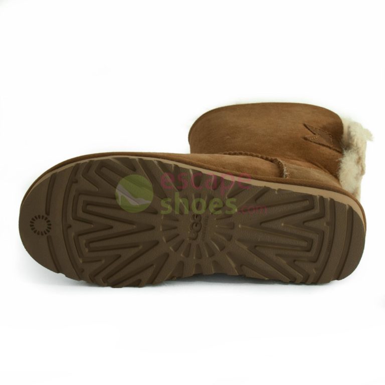 Botas UGG Mini Bailey Knit Bow Chestnut 1007980 CHE