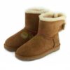 Botas UGG Mini Bailey Knit Bow Chestnut 1007980 CHE