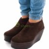 Sapatos FLY LONDON Punch Pelt Suede Brown P500497003