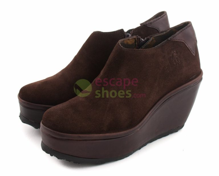 Sapatos FLY LONDON Punch Pelt Suede Brown P500497003