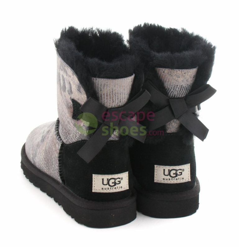 Boots UGG Australia Mini Bailey Bow Snake Black 1005534 BLK