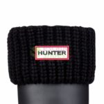 HUNTER Half Cardigan Boot Socks Black UAS3004AACBLK