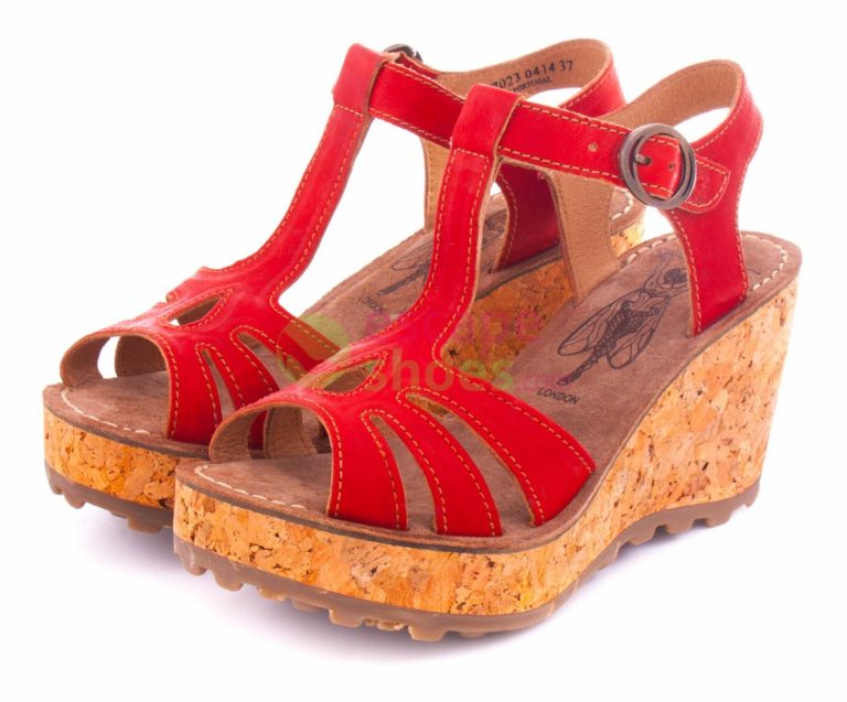 Sandalias FLY LONDON Glam Gold Devil Red P142167023