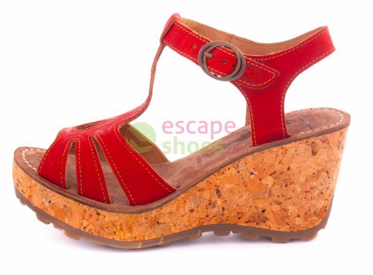 Sandalias FLY LONDON Glam Gold Devil Red P142167023