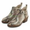 Botins XUZ Com Fivela Python Natural 25471-PY