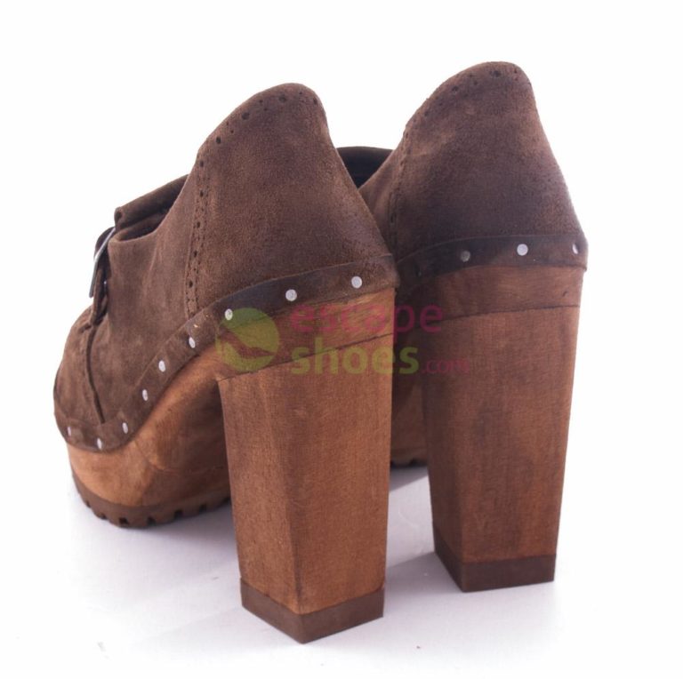 Sapatos XUZ Franjas Camurca Castanha 1644-CS