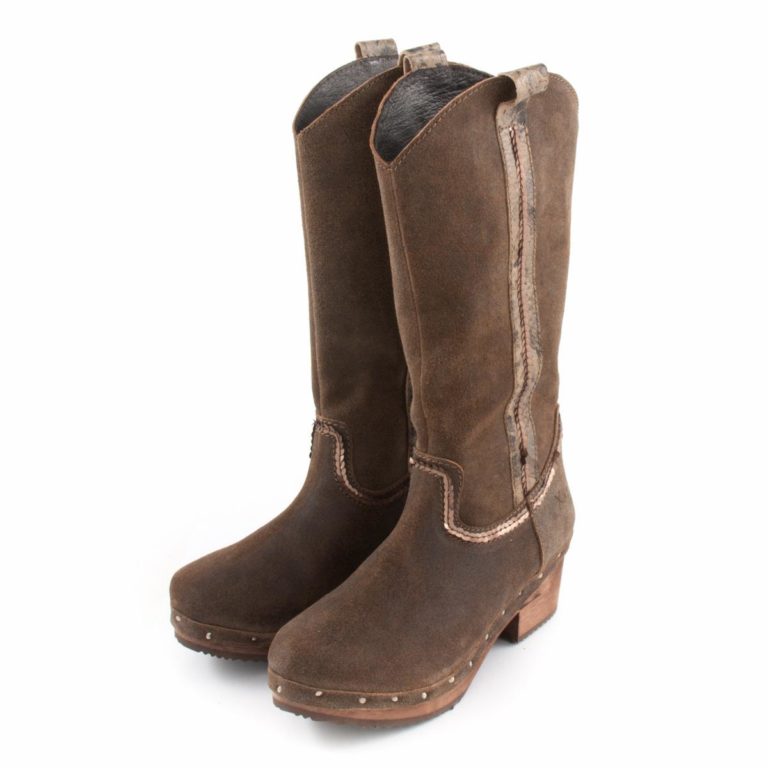 Botas XUZ Com Lantejoulas Castanhas 3925-CS