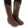 Botas XUZ Com Lantejoulas Castanhas 3925-CS