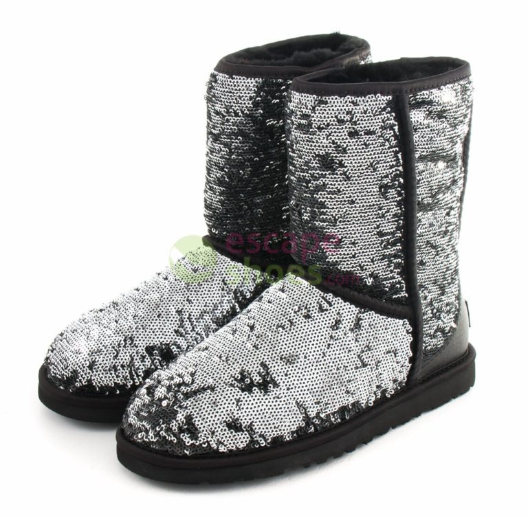 Botas UGG Classic Short Sparkles Black Multi 1002765 BLKM