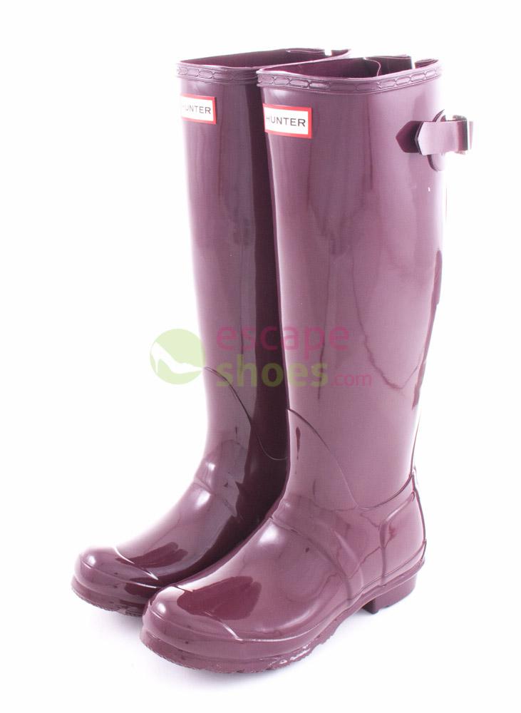 Hunter back adjustable hot sale gloss wellies