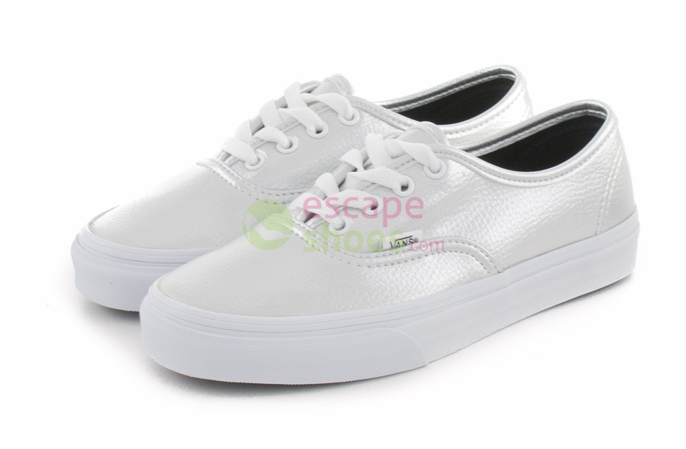 vans authentic mujer plata