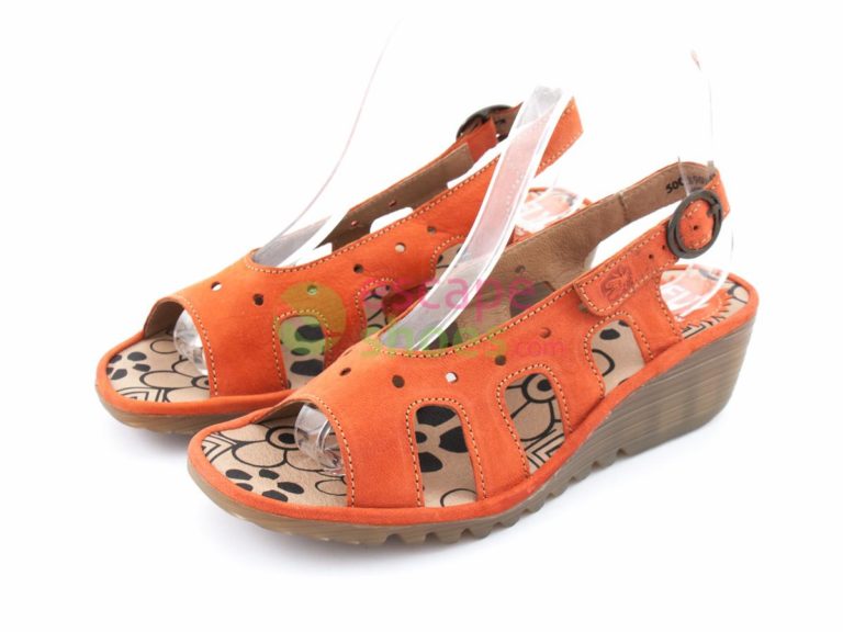 Fly london 2025 orange sandals