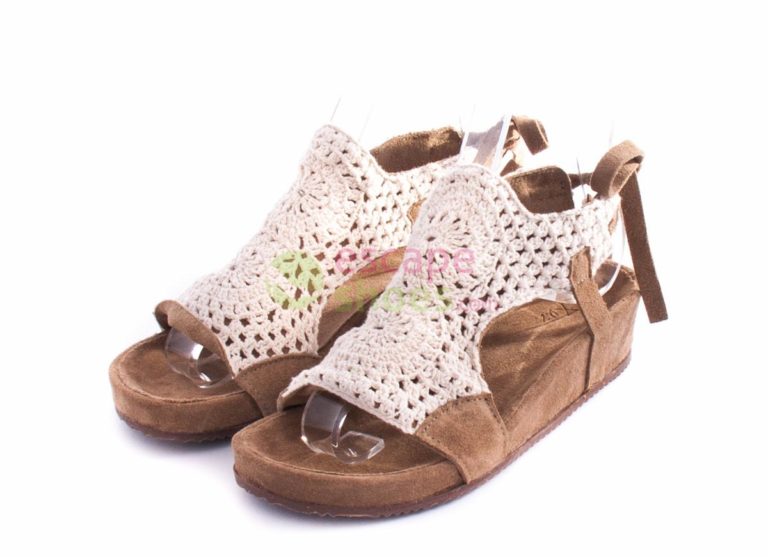 Sandalias XUZ Rasas com Renda Branca 40264-B