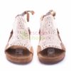 Sandalias XUZ Rasas com Renda Branca 40264-B