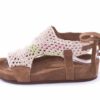 Sandalias XUZ Rasas com Renda Branca 40264-B