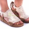 Sandalias XUZ Rasas com Renda Branca 40264-B