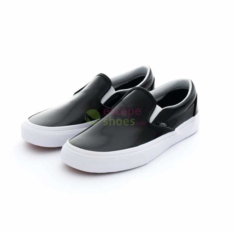 Tenis VANS Classic Slip On Tumble Patent Black V3Z4IWN