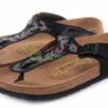 Sandalias BIRKENSTOCK Papillio 268641 Gizeh Textil Flowers Black