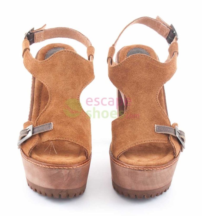 Sandalias XUZ Camurca Castanha Com Fivela 40266-CS