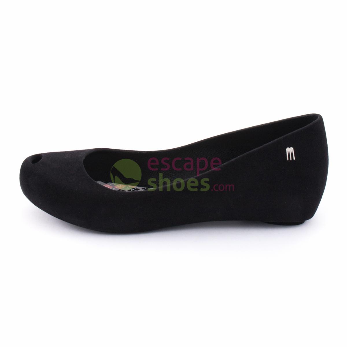 Flat Shoes MELISSA Ultragirl VIII Flocked Black MW.15.129