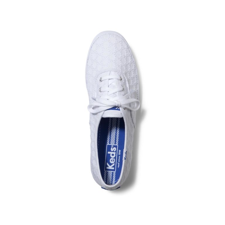 Keds champion eyelet on sale white