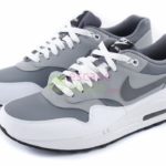 NIKE Air Max 1 LTR Cool Grey Wolf White 654466 003