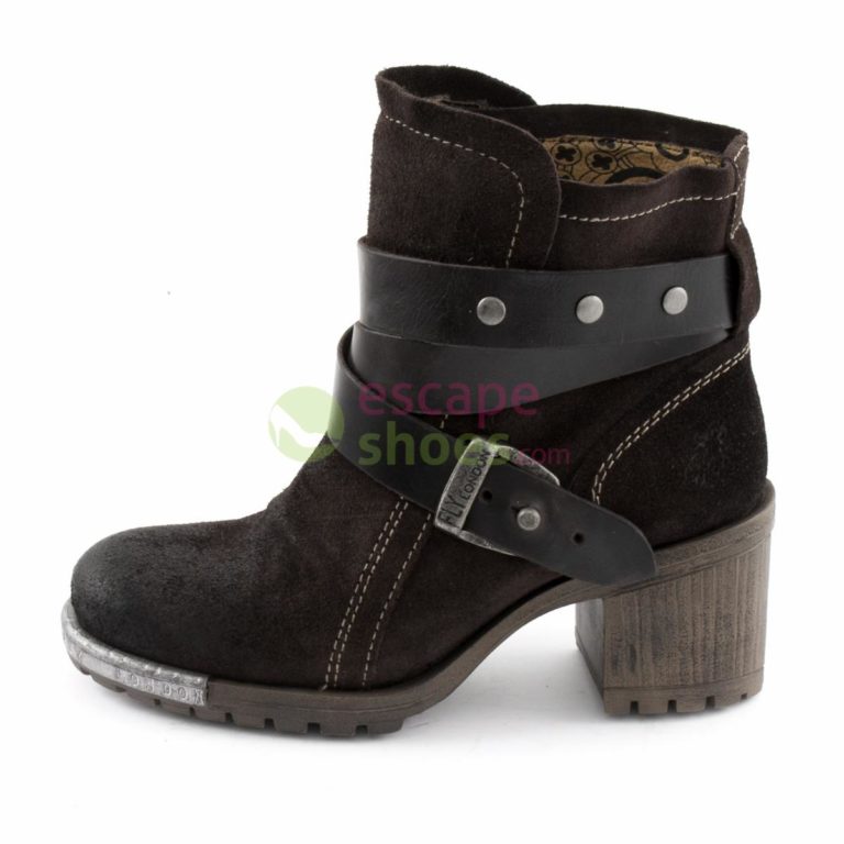 Botins FLY LONDON Logger Lok Suede Expresso P143274009