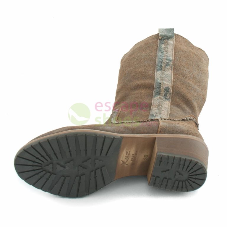 Botas XUZ Com Lantejoulas Castanhas 3945-CS