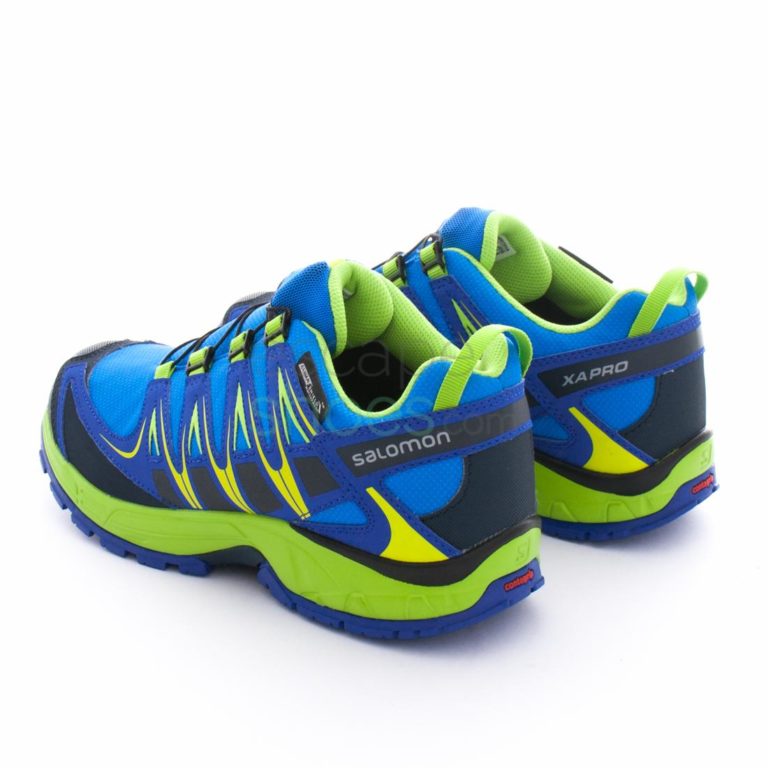 Tenis SALOMON XA Pro 3D Climashield Waterproof Junior Union Blue Green 390438