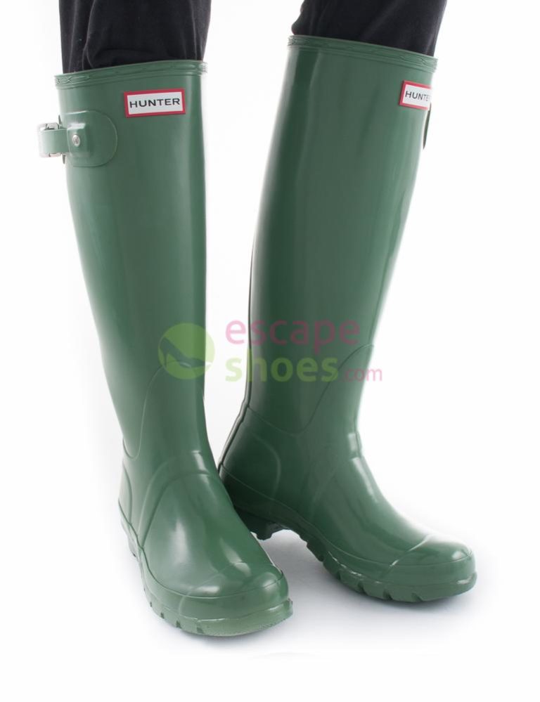 Galochas HUNTER Original Tall Gloss Moss Green W23616