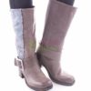 Botas XUZ Salmao Lateral Pele Cinza 7491-C