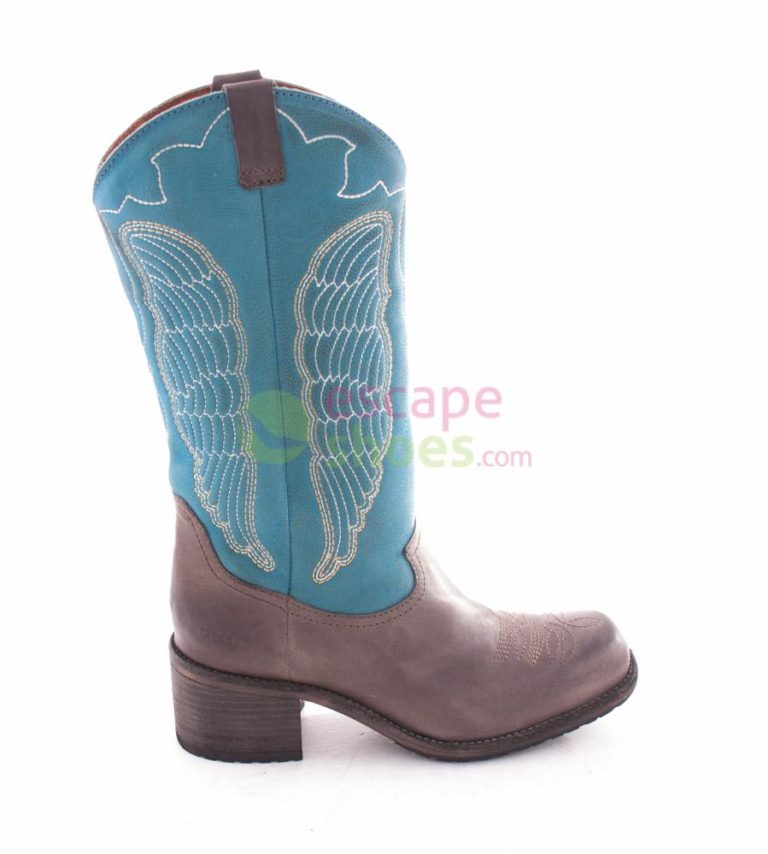 Botas XUZ Cowboy Pele Azul 7492-A