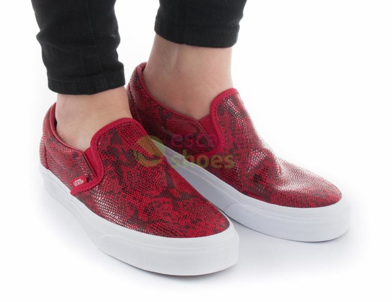 Vans pebble 2025 snakeskin slip on