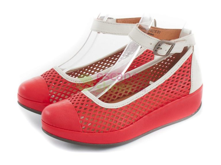 Sandalias FLY LONDON Bay Bidi Scarlet White P500544003