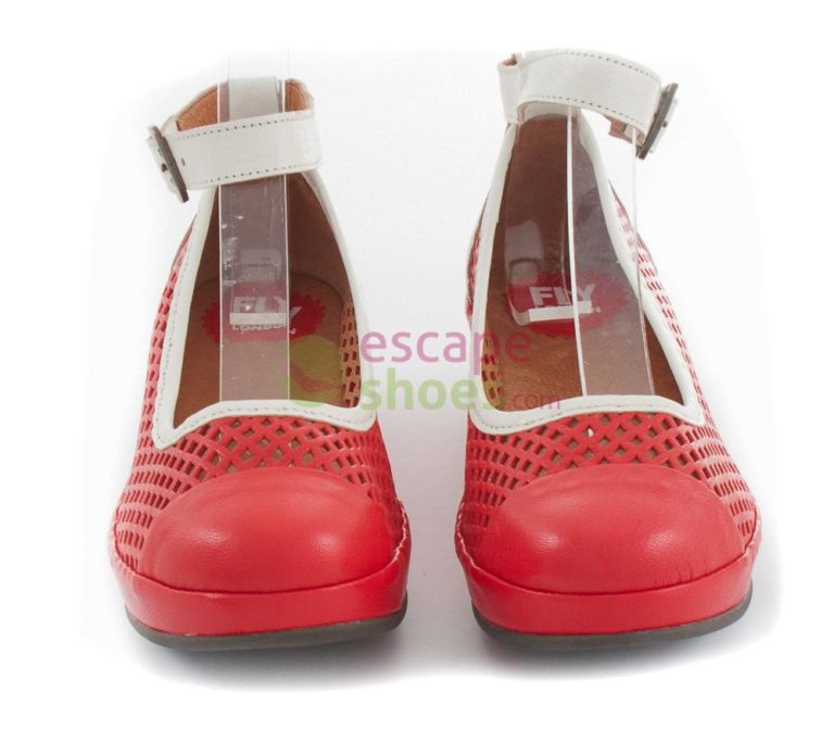 Sandalias FLY LONDON Bay Bidi Scarlet White P500544003