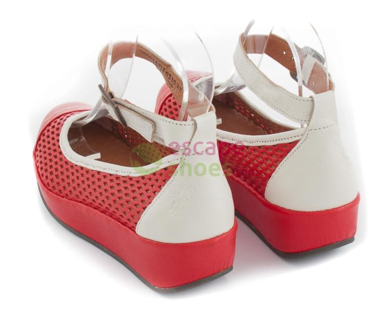 Sandalias FLY LONDON Bay Bidi Scarlet White P500544003