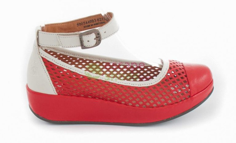 Sandalias FLY LONDON Bay Bidi Scarlet White P500544003