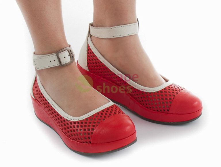 Sandalias FLY LONDON Bay Bidi Scarlet White P500544003