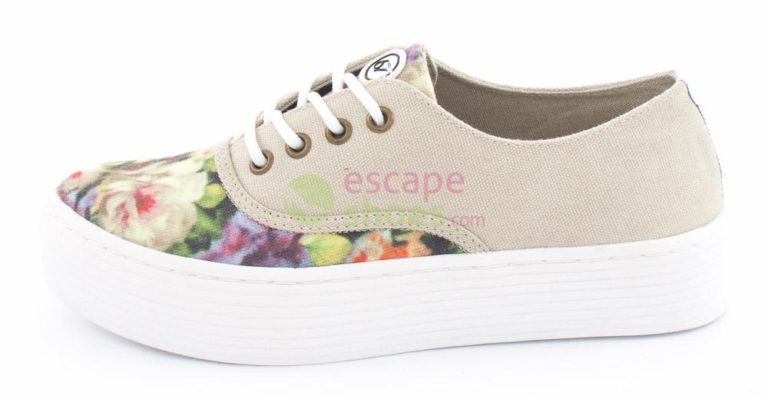 Tenis SIXTYSEVEN 76705 Monet Multicolour Canvas Olive White