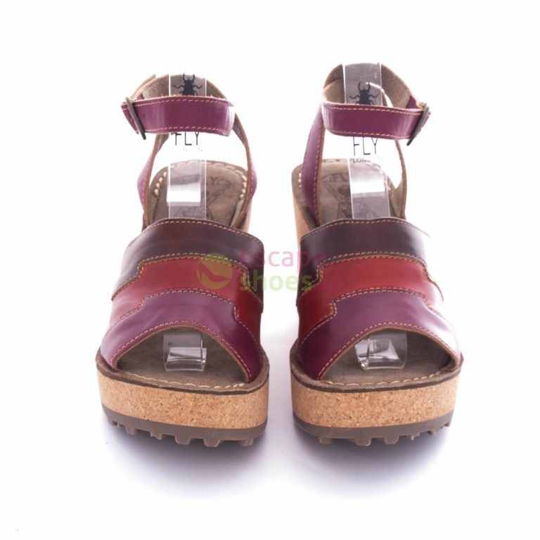 Sandalias FLY LONDON Glam Gody661 Magenta Red Tan P143661001