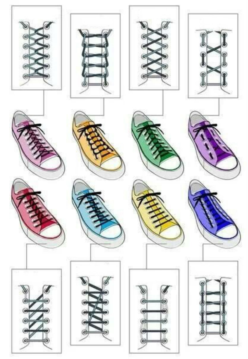 ways to tie shoelaces on vans