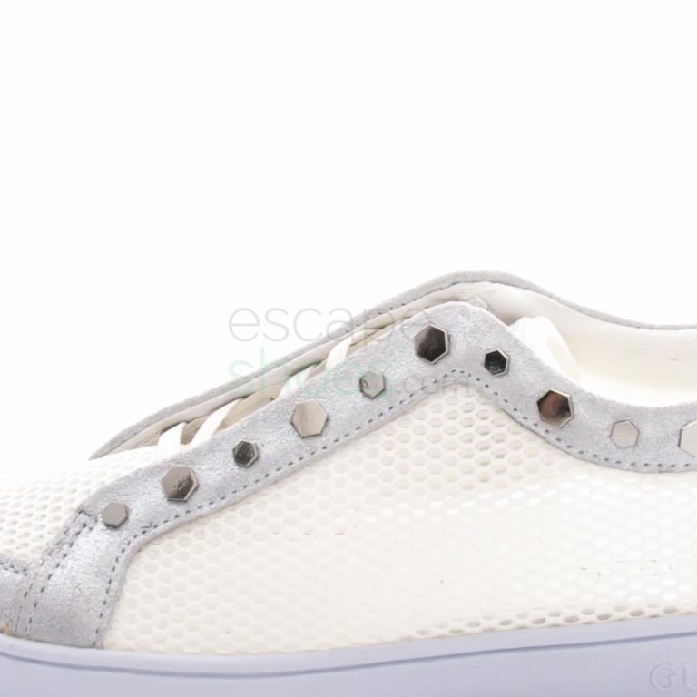 Tenis GUESS Gisela Metallic White FLGIS1FAM12