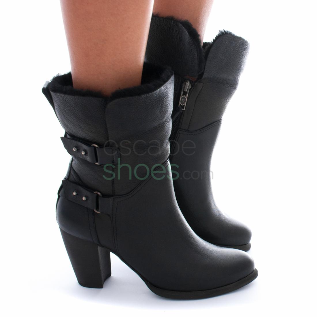 sexy black ankle boots