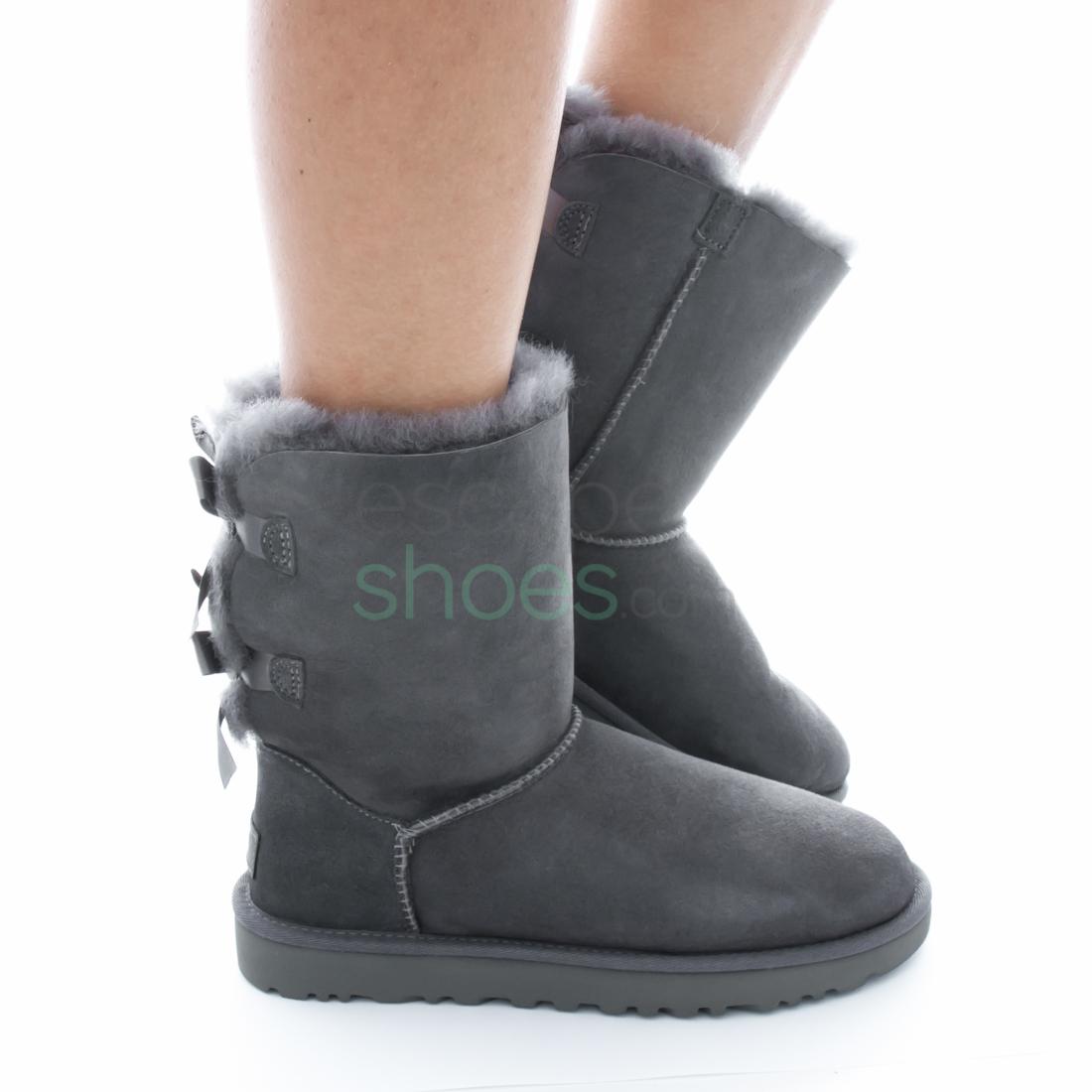 UGG Bailey Bow II Boot Grey (Women's) - 1016225-GRY - US