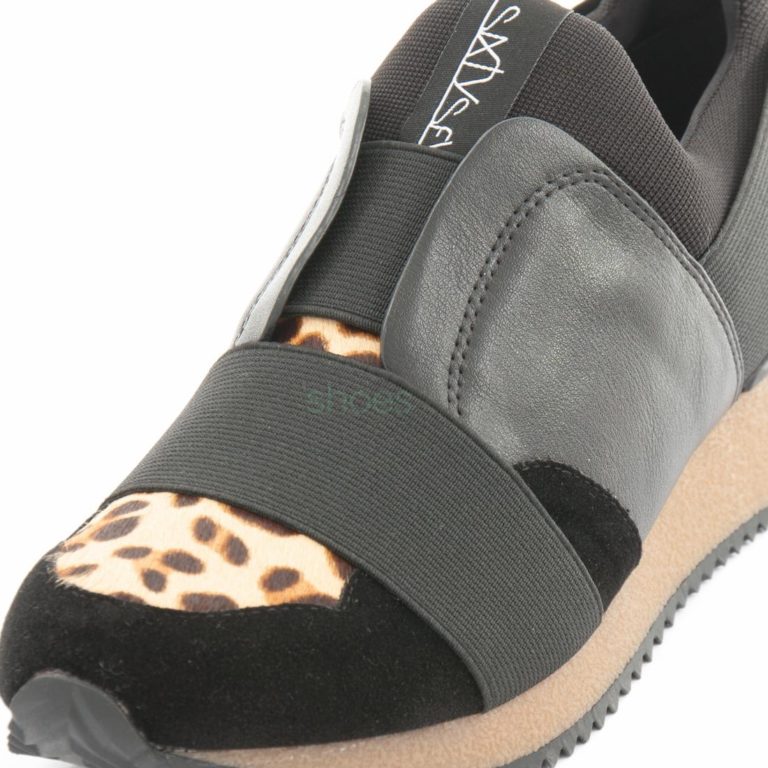 Tenis SIXTYSEVEN 79058 Suede Preto Leopard