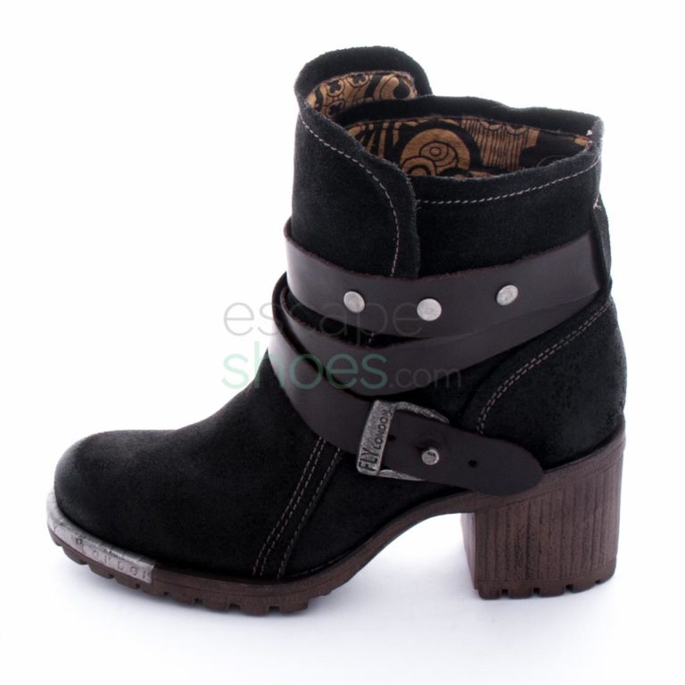 Botins FLY LONDON Logger Lok Black Dark Brown P143274010