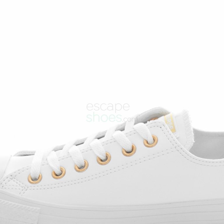 White and hot sale gold converse