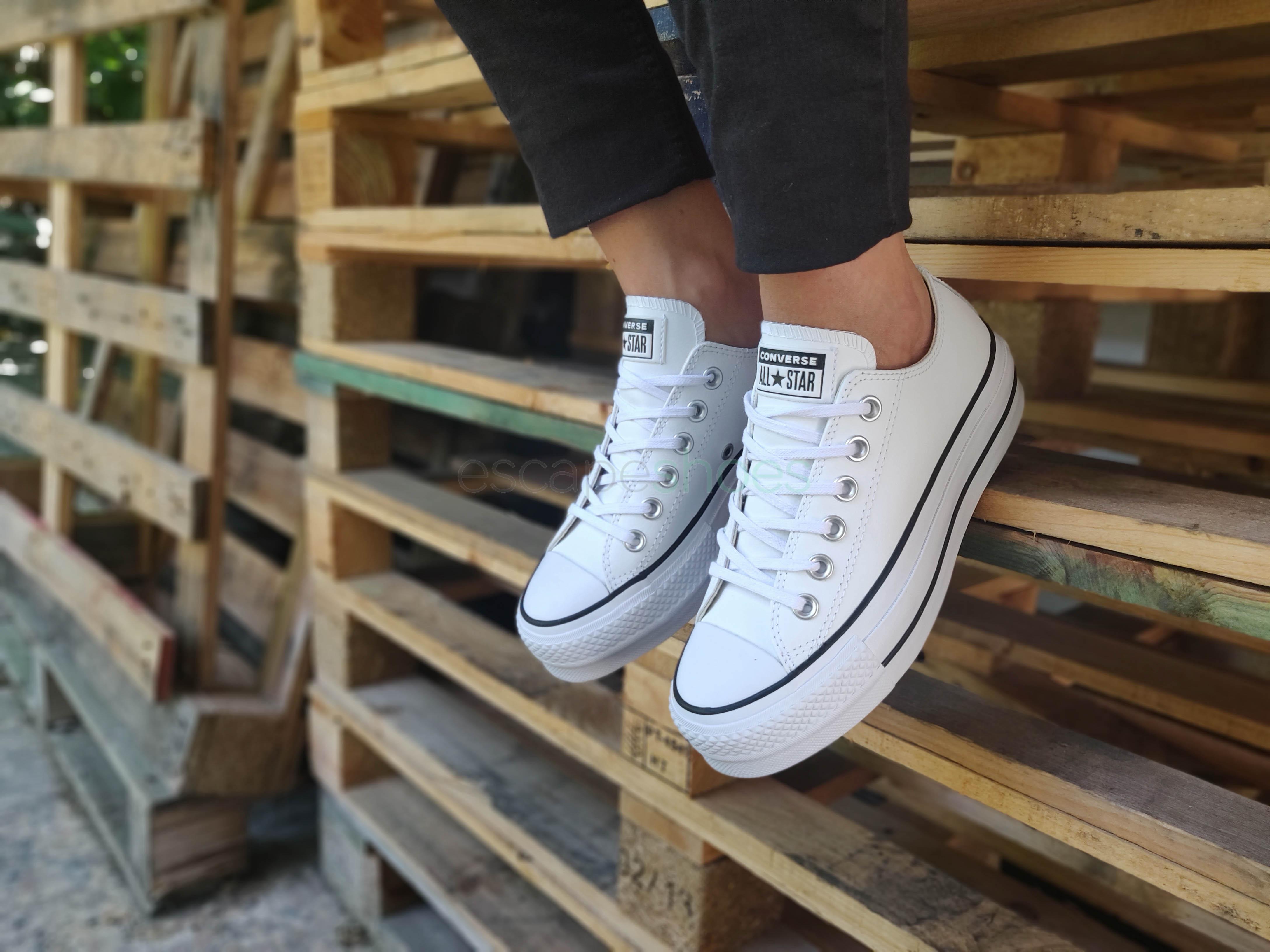 converse chuck taylor all star lift leather sneaker