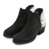 Botins XUZ com Lantejoulas Pretos 124633-P