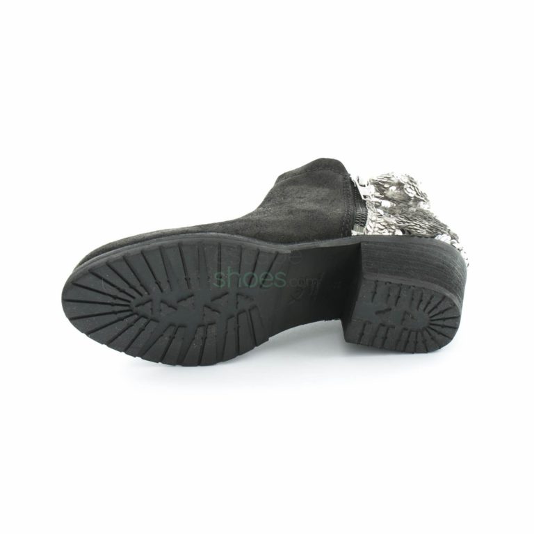 Botins XUZ com Lantejoulas Pretos 124633-P